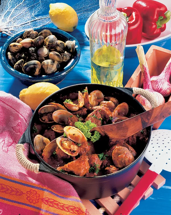 Fleischtopf m. Muscheln